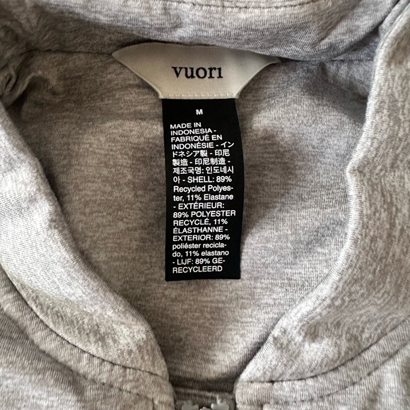 Vuori Halo Basin Bomber Jacket Gray Size Medium - Picture 3 of 4